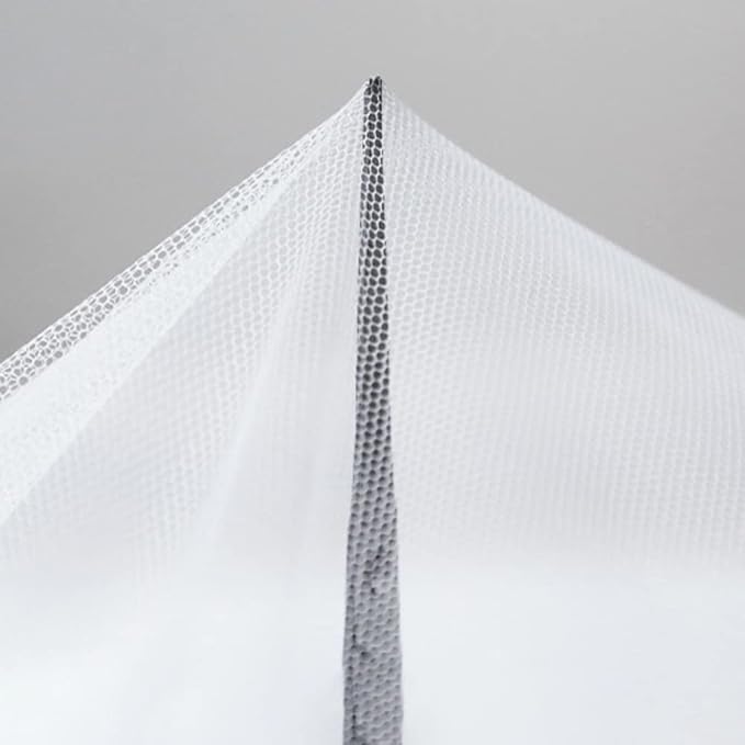 Mosquito Net for Bed - 4 Corner Bed Canopy with Fine Mesh Protection, Queen Size Bed, Easy Assembly Bug Net for Indoor/Outdoor Use, Camping & Travel