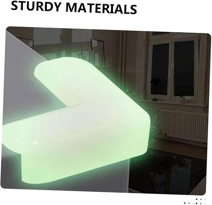 12 Pcs Luminous Corner Guards Glow Dark Furniture Corner Protectors Easy to Install Shaped Bumpers for Tables and Beds Transparent Safety Covers for Home Use