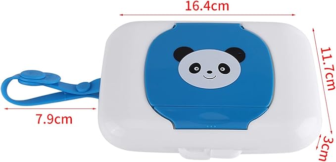 Wet Wipes Storage Box, Baby Wipes Dispenser, Portable Refillable Baby Wet Wipe Pouch Dispenser, Reusable Stroller Wet Wipes Box for Outdoor Travel(Rose)