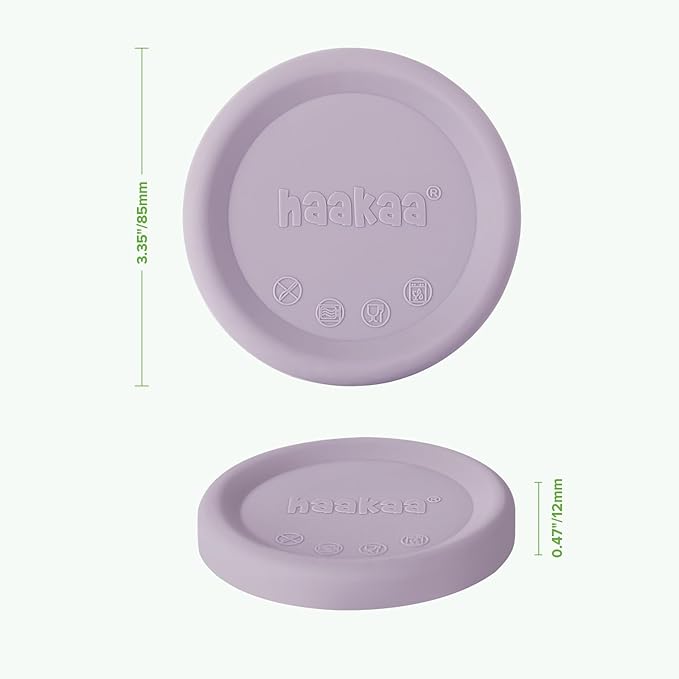 haakaa Manual Breast Pump Cap (Lavender) - Made of Premium Grade Silicone, Suitable for All haakaa Breast Pump