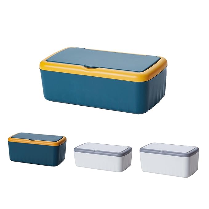 Wet Wipes Dispenser - Refillable Wipes Container, Bathroom Tissues Wipes Case Box | Multifunctional Storage Wipes Case Box with Double-Layer Protection, Bathroom Wipe Holder with Sealing Design
