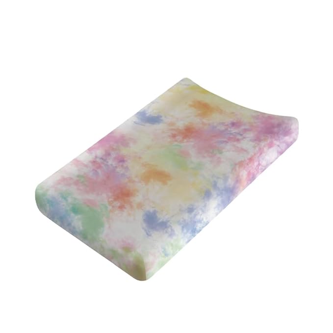 Stretchy Diaper Changing Table Cover, Snug and Soft Change Table Pad Covers Fit 16 * 32 Inches, Tie Dye
