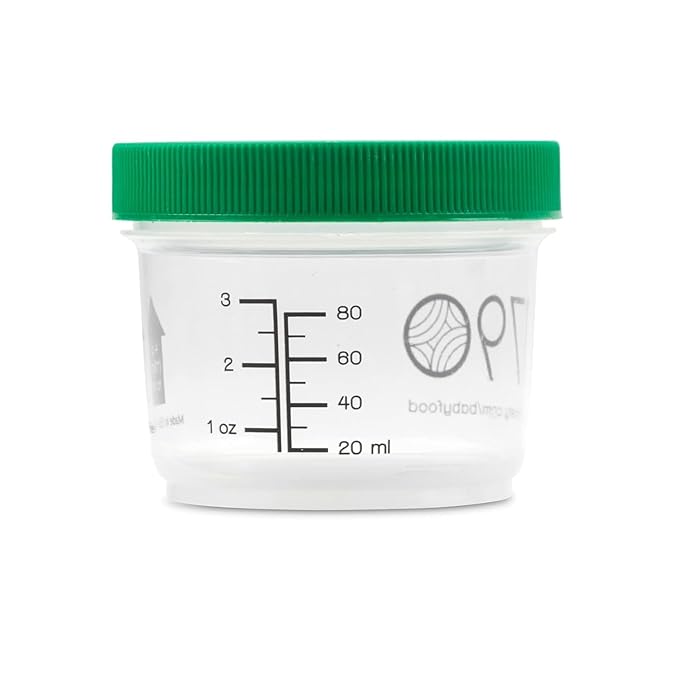 Plastic Baby Food, Green, 24pk