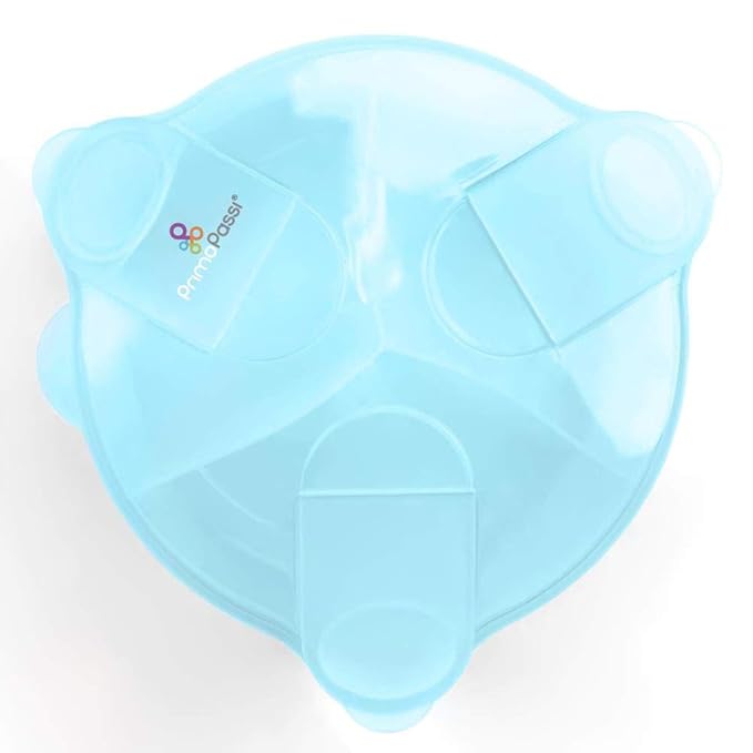 Primo Passi Formula Dispenser | On-The-Go Baby Formula Dispenser | BPA Free Milk Powder Storage Container (Blue)