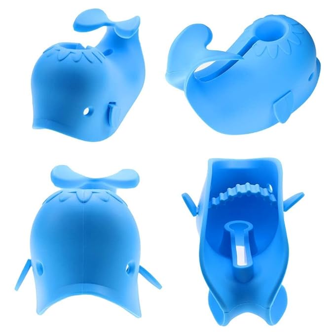 Bath Spout Cover for Bathtub,Baby Shower Protector Cover A Fun Way to Protects Baby from Bumping Head During Bathing Time Cute Soft Whale Design Making for Enjoyable Safe Baths (Blue)