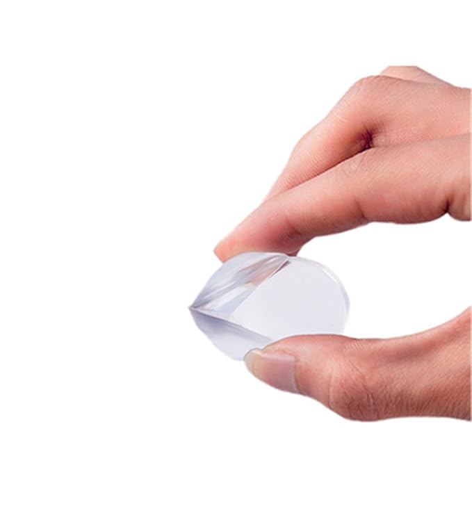 10-Pack Ball Shape Baby Safe Clear Transparent Corner Guards Cushion Protector, Furniture Safety Bumpers Children Proof Table Protection, Anti-Collision Sharp Edge Corner Guard (10 Pack)