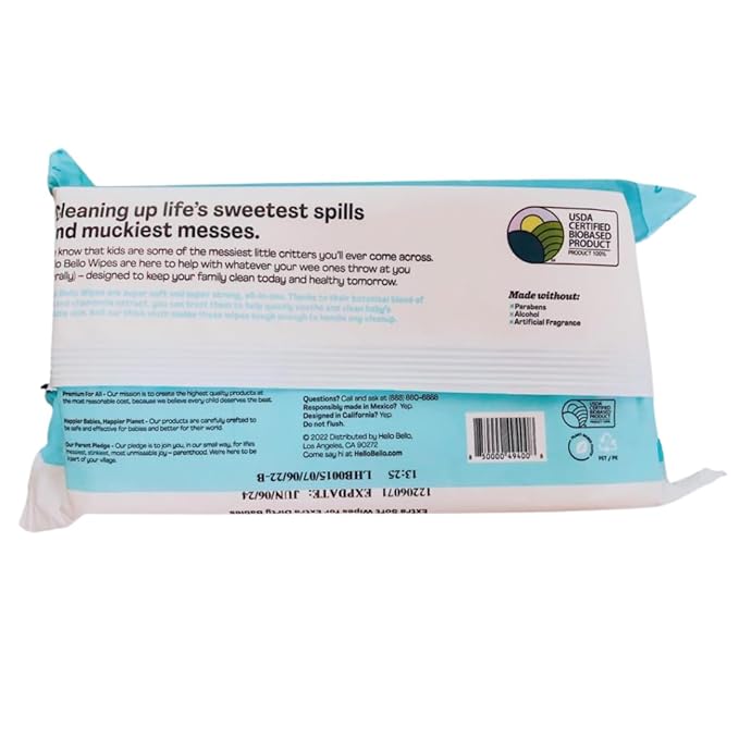 Hello Bello Baby Wipes 60 ct (4-Count)
