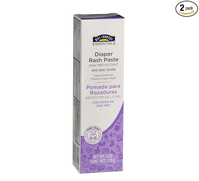 Maximum Strength Baby Diaper Rash Cream, 2 pack, 40% Zinc Oxide, Hypoallergenic No Added Parabens & Dyes, Protects & Relieves Baby’s Skin for Up to 12 Hours, Prevents Diaper Rash, 4 oz.