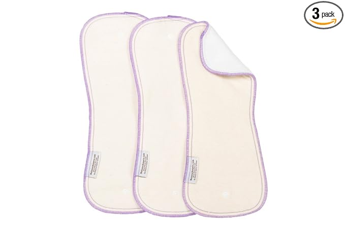 Buttons Hemp/Organic Cotton Diaper Inserts - Daytime - 3 Pack (XLarge)