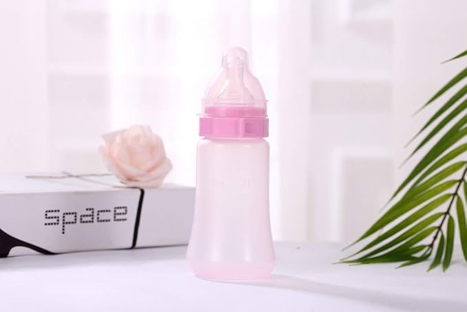 Made in USA aMACEing Zero Leak Leak Resistant Baby Bottle with Anti-Colic Vent and Variable Flow, 7oz Bundle 3 Bottles (Pink, Yellow, Green)