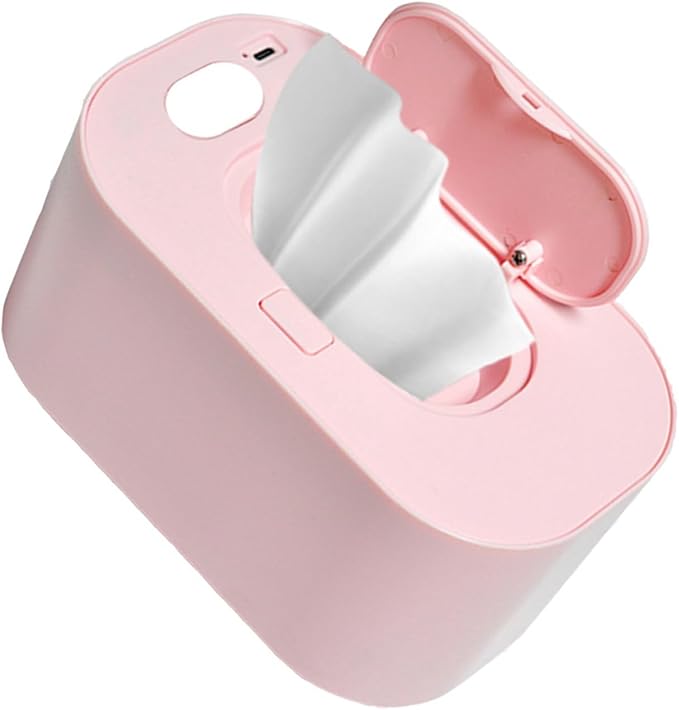 Cocoarm Baby Wipe Warmer Baby Wipe Heater Even Heating Wet Wipes Warmer and Dispenser USB Powered Wipe Warmer for Babies, Holding 80pcs Wipes (Constant Temperature)