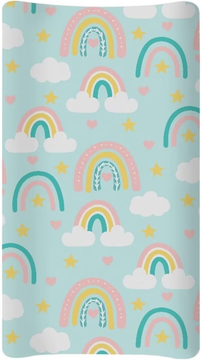 Changing Pad Covers for Boys Girls, Cartoon Dachshund Diaper Changing Table Pad Cover Soft Breathable Changing Mat Cover for 32''x16" Cute Birthday Gifts for Baby