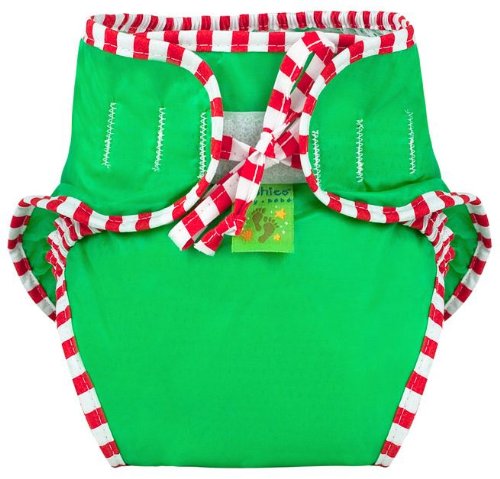 Kushies Reusable Swim Diaper, Large, Green