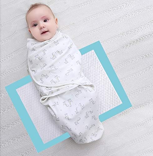 Organic Cotton Baby Disposable Changing Pad, 100 Count Ultra Absorbent & Waterproof Super Soft, Quilted Underpads for Baby Diaper Table & Travel 13X18 inch- Extra Thick