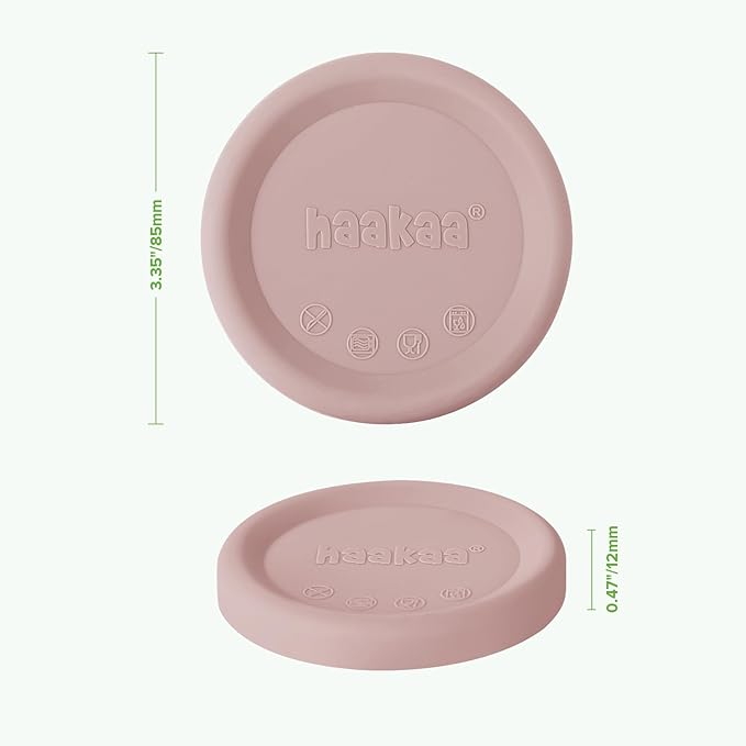 haakaa Manual Breast Pump Cap (Blush) - Made of Premium Grade Silicone, Suitable for All haakaa Breast Pump