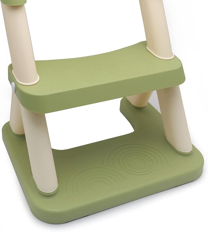 XKMT- Green Toddler Potty Training Seat Ladder Wider Step Toilet Chair Infant Kid Bathroom Trainer