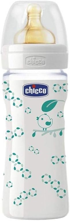 Chicco Baby Bottle And Glass Welfare Rubber Unisex 0M + 240ml