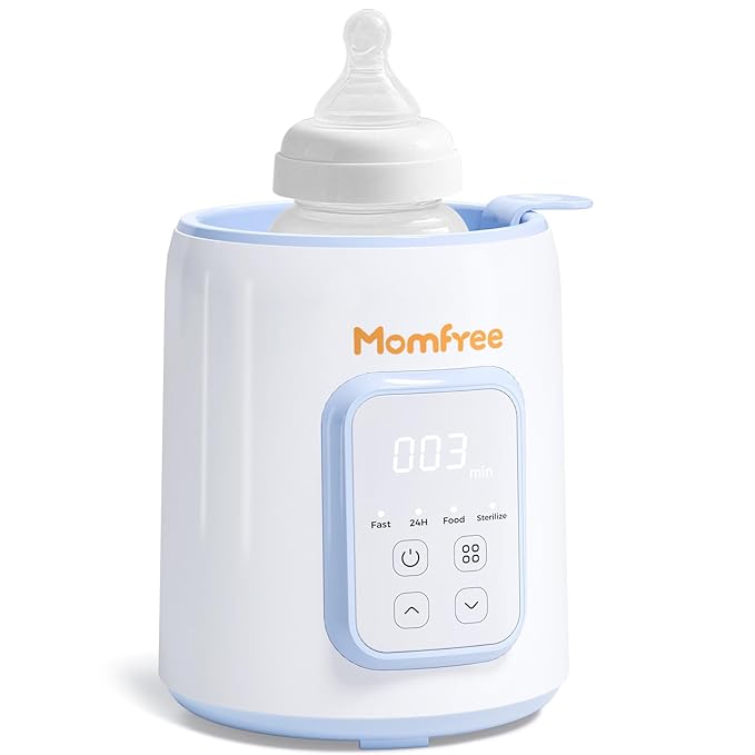 Bottle Warmer, 8-in-1 Fast Baby Bottle Warmer for Breastmilk and Formula,Milk Warmer with Accurate Temperature Control and Automatic Shut-Off,Multifunctional Bottle Warmers for All Bottles(Blue)