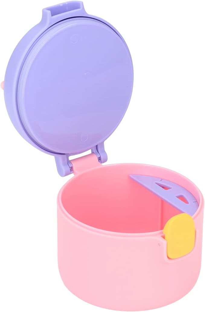 Alomejor Milk Powder Container, 250ml Food Grade Food Storage Holder with Spoon for Outdoor Travel Room()