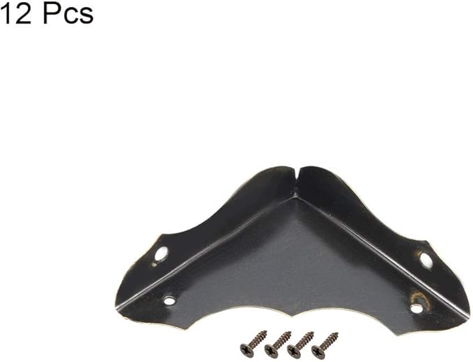uxcell Metal Desk Corner Protectors Table Edge Cover Guard 40x40x9mm Bronze Tone 12pcs