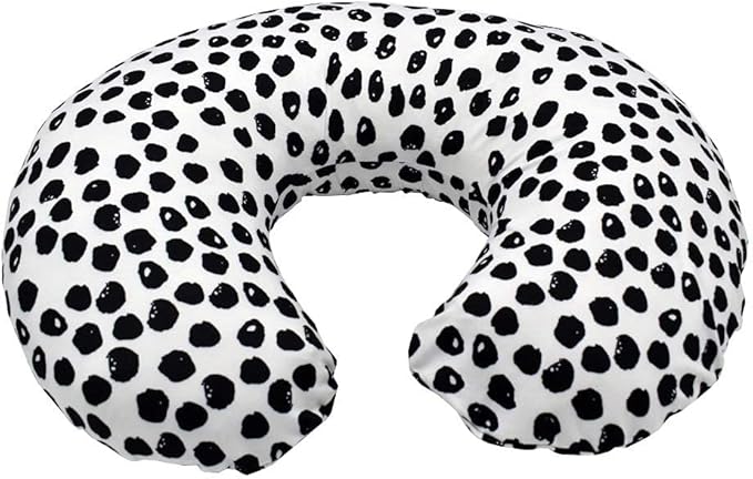 2 Pack Nursing Pillow Cover Slipcover for Breastfeeding Pillows, Soft and Comfortable Safely Fits On Standard Infant Nursing Pillows, Black