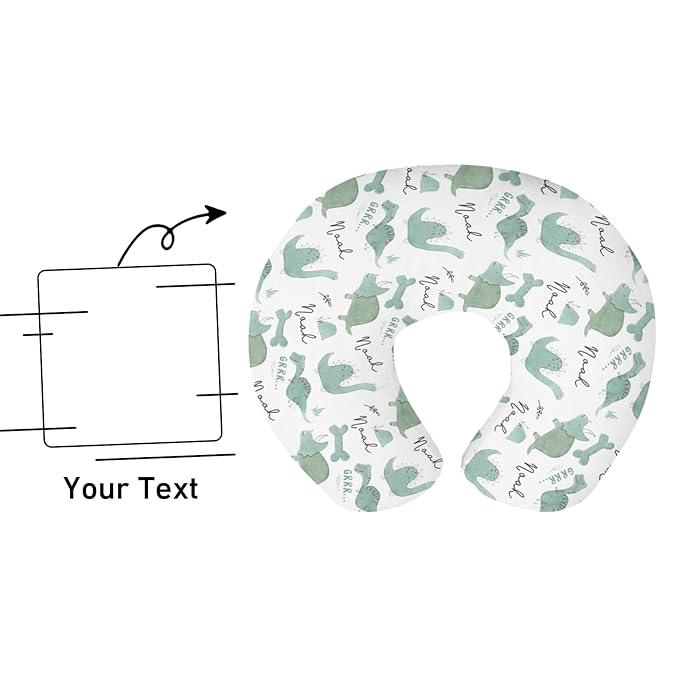 Dyoart Baby Nursing Pillow Cover,Personalized Comfortable Nursing Covers,Breastfeeding Pillow Slipcover for Bottle Feeding,Custom Gifts for Infant(23"x19"x5.5")(one Size)