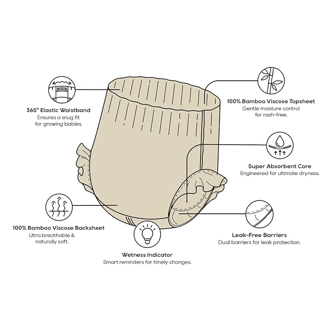 ECO BOOM Training Pants for Toddler Potty, Hypoallergenic for Sensitive Skin, Size 4 (L) Suitable for 20 to 31lb, 48 Count