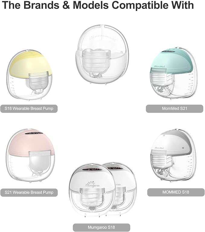 Wearable Breast Pump Accessories Replacement Parts Silicone Diaphragm Compatible with Mommed S21 S18