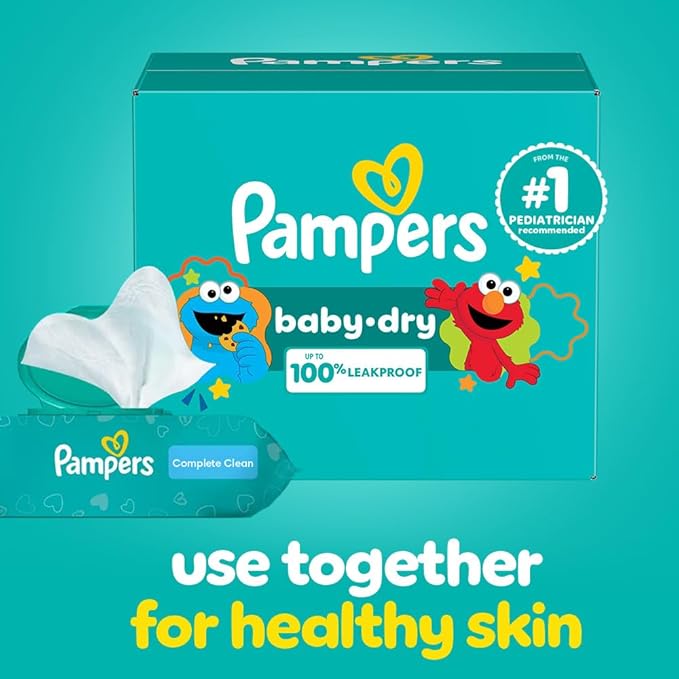 Pampers Diapers - Baby Dry - Size 3, 32 Count, Absorbent Disposable Infant Diaper (Packaging May Vary)