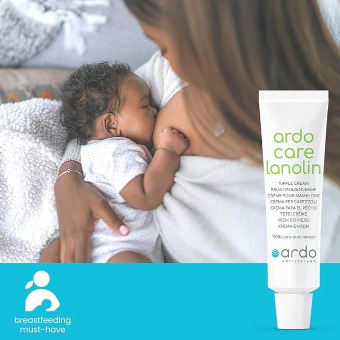 Ardo Care Lanolin Nipple Cream (10ml/0.3 fl.oz) - from Europe, 100% Pure Lanolin for Breastfeeding Moms, Provides Quick Soothing Relief for Sore Nipples, 10ml (0.3 fl.oz)