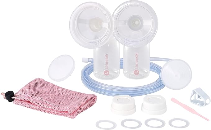 Limerick ComforTouch Kit, Complete Kit for PJ's Comfort & Joy Standard Breast Pumps, Includes 2 Silicone Breast Cups, 2 BPA-Free Bottles, 4 Silicone Gaskets, & 1-Micron Filter with DEHP-Free Tubing
