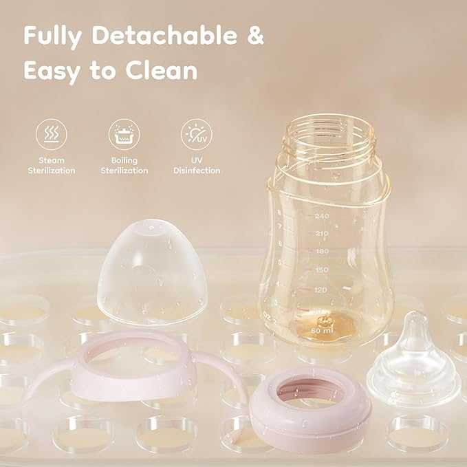 Dr.isla PPSU Baby Bottle for Breastfeeding Babies – Newborn Anti-Colic Bottle Set with Slow Flow Nipple, Dual Vent, 0-3 Months, BPA Free 5.4oz, 2-Pack, Blue