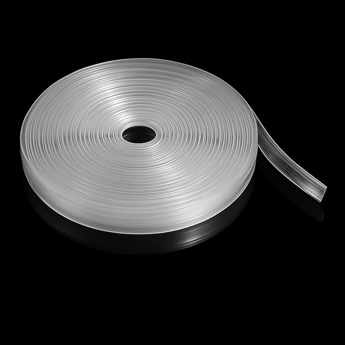 Rubber Edge Trim, U Channel Edge Protector Flexible Proof Edges Trims for Sharp Edges Clear 1/16" Slot, Fit for 0-3/32" Guard Protectors for Sheet Metal, Car Doors, Hatches, Table Corners 13Ft