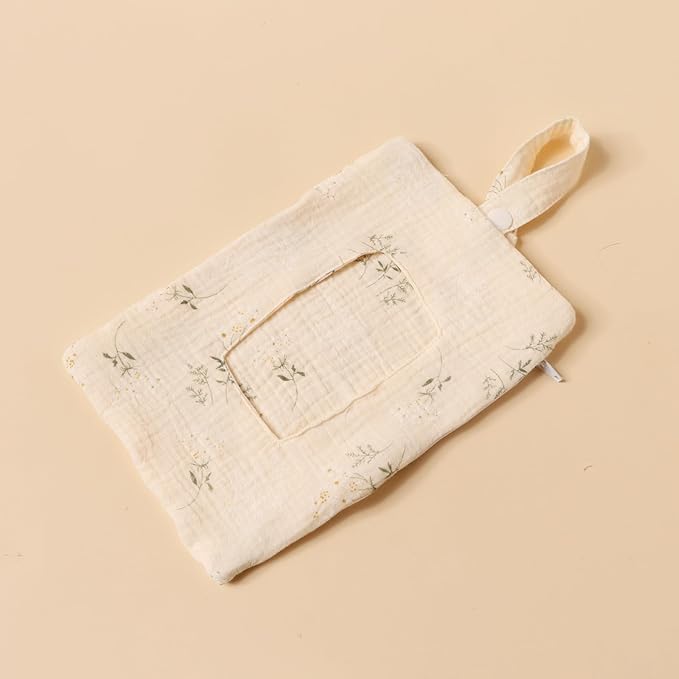 Baby Wipe Holder Portable Wipe Dispenser Strollers Storage Bag Container Double Layer Travel Carry Case for Diapers