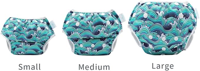 storeofbaby Reusable Swim Diapers Covers Waterproof Swimming Pants for 8-36lbs Unisex Baby Pack of 2