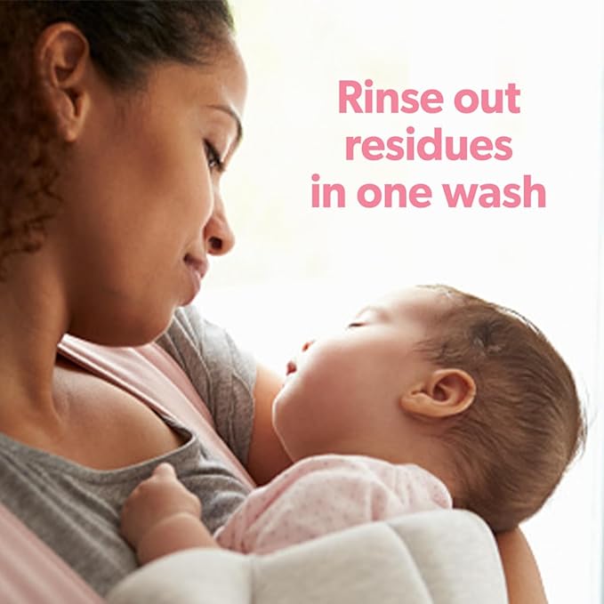 Dreft Baby Gentle Cleansing Fabric Rinse,48 fl oz,Dermatologist Tested on Sensitive Skin,Odor Remover,(Pack of 2)