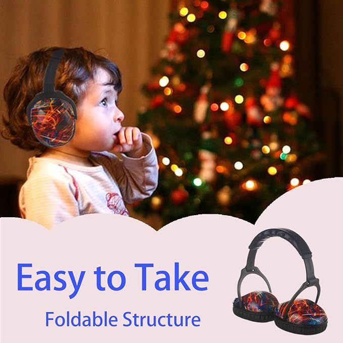 Kids Hearing Protection,25dB NRR Noise Reduction,Sound Proof for Kids,Toddler,Safety Earmuffs for Concert,Airplane,Autism,Monster Jam,Travel,School- BlackFireW
