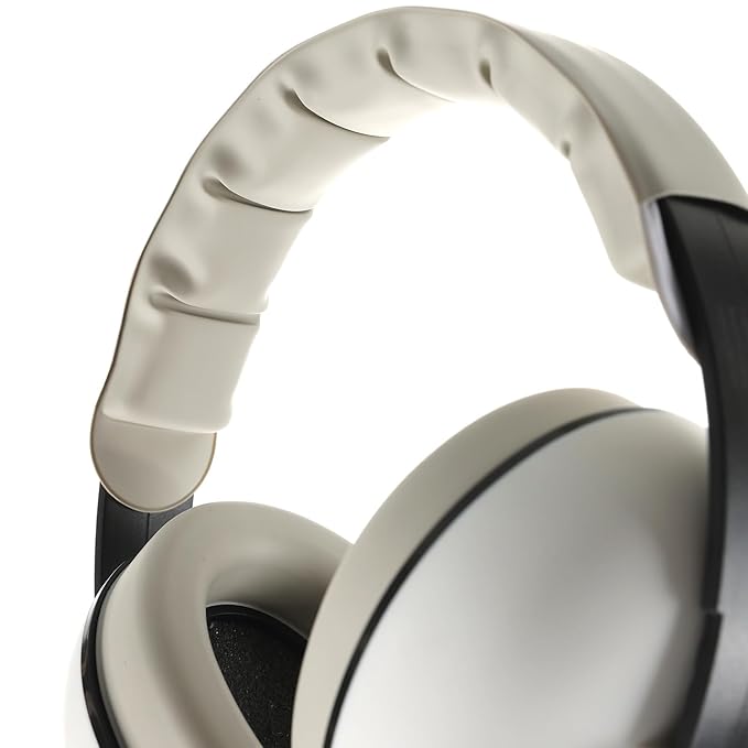 Funbliss Infant Ear Protection - Safe Noise Cancelling Headphones for Baby and Toddler 3-36 Months,Safe Materials with Storage Bag,White