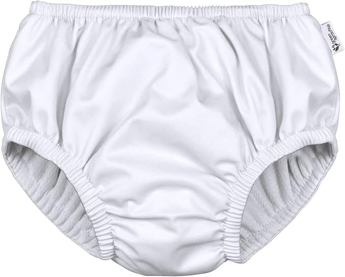 i play. by green sprouts Reusable, Eco Pull-up Swim Diaper, UPF 50, 24 mo, White, Patented Design, STANDARD 100 by OEKO-TEX Certified