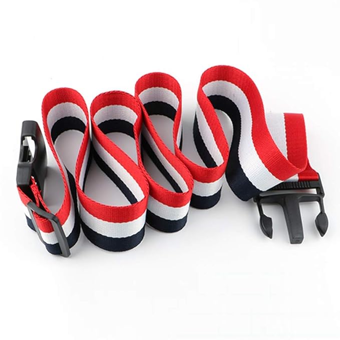 ZARPMA Baby Adjustable Safety Belt,Safety Harness for Child Kid Infant Safe Strap 5cm Width for Pushchair,HighChair,Child Chair,Stroller,Pram Buggy(Blue-White-Red)