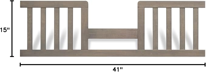 Child Craft Toddler Bed Guard Rail for Convertible Crib, Dapper Gray