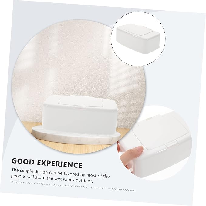 Household Wipes Holder Dispenser Box with Lid for Living Room Baby Wipes Dispenser Wipes Container to Keep Wipes Fresh and Easy to Access