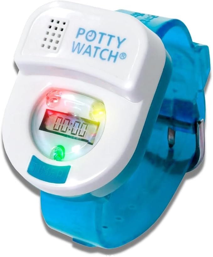 Potty Watch for Kids Potty Training - Potty Training Watch with 3 Fun Flashing Lights and Music - Water-Resistant Watch - Potty Watch Remind Kids Every 30, 60 or 90 Minutes - Blue