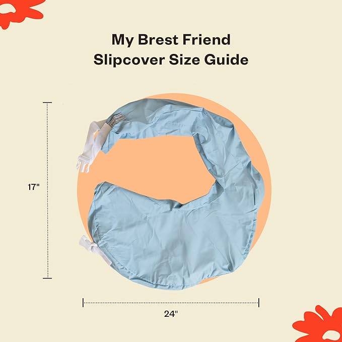 My Brest Friend Professional Nursing Pillow | Ergonomic Breastfeeding Pillows | Ideal for Lactation Consultants, NICUs & More | Breastfeeding Essentials | Handy Side Pocket & Easily Wipes Clean, Blue