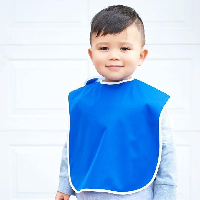 Large Waterproof Baby Bibs for 1-4 years old – Lightweight, Soft & Durable Bibs for Girls and Boys