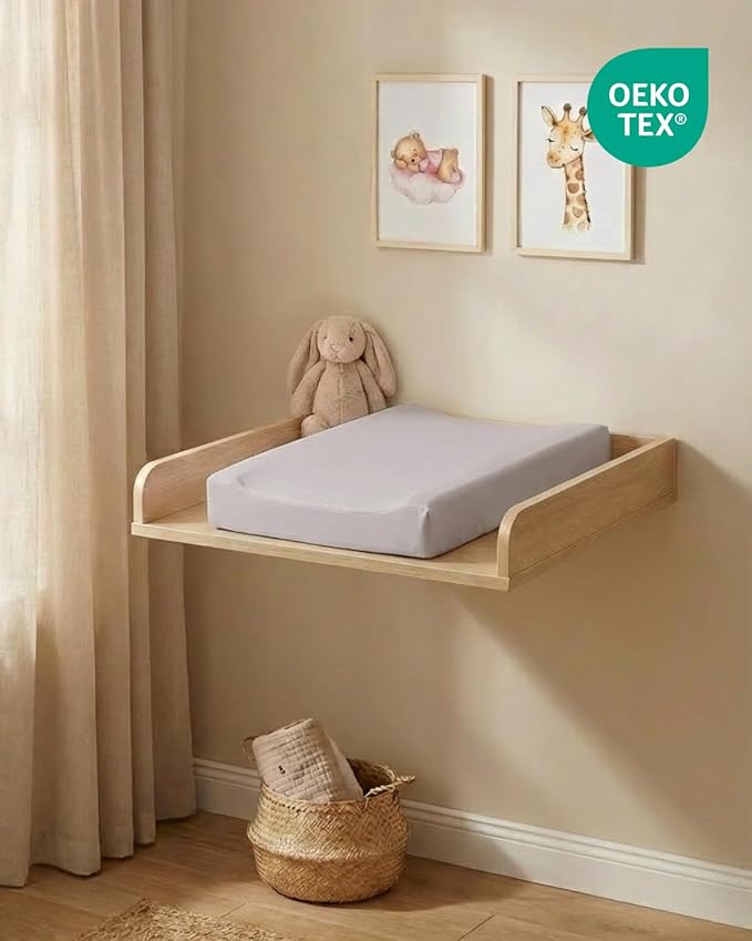 Changing Pad Cover - Pack of 2 Soft Unisex Diaper Change Microfiber Table Sheets - Fits 32"x16" Contoured Pad - Changing Pad Cover for Baby Boys & Girls - Snug, Machine Washable - Oeko-Tex, Stone Grey