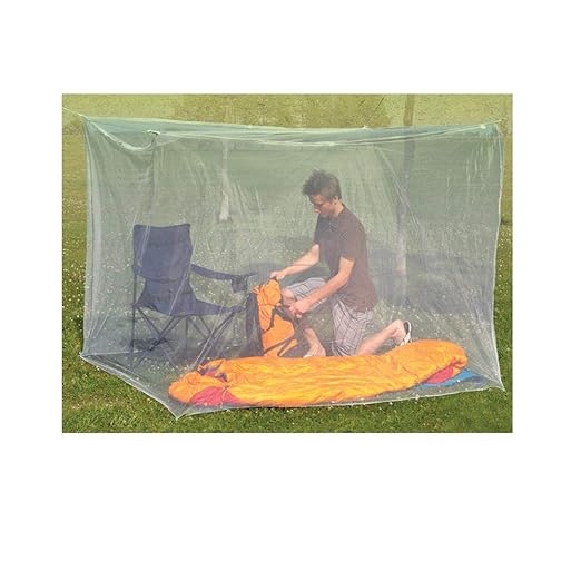 Coghlan's Rectangular Mosquito Net – Lightweight Mesh Canopy for Camping, Travel, and Outdoor Use – Includes Tie Loops, Carry Bag, Twine, Hooks, Anchors, Nails – White, 78" x 32" x 59"