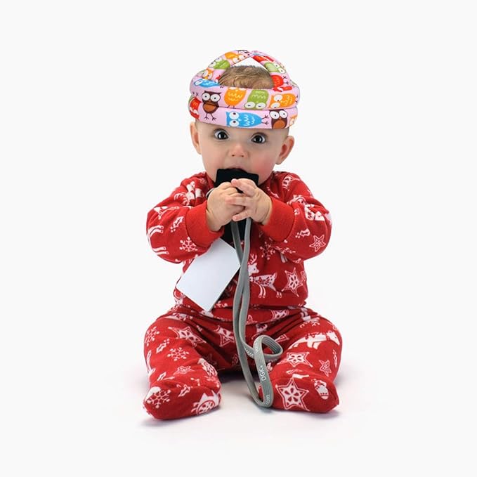FLYPARTY Adjustable Infant Baby Toddler Protective Hat Helmet Safety Cap (Red Owl)