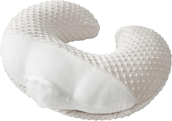 Nursing Pillow, Breastfeeding Pillows with Removable Cover for Mom with Breathable Filling, Ergonomic Baby Feeding Essentials for Bottle and Breastfeeding (Beige)