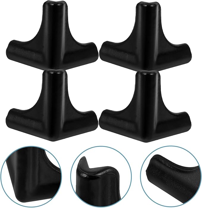 ibasenice Furniture Corner Protectors 4-Pack Soft Silicone Childproof Corner Guards 1.77 Inch Table Edge Protectors for Home Office Safety